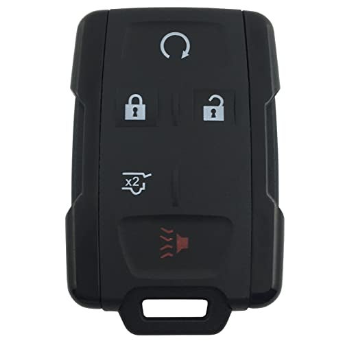 TALKMOON Replacement Keyless Entry Remote Key Fob Shell Cover for Chevy Chevrolet Suburban Tahoe GMC Yukon Sierra 1500 Car Key Fob Cover Case Black (5 Button) - Image 1