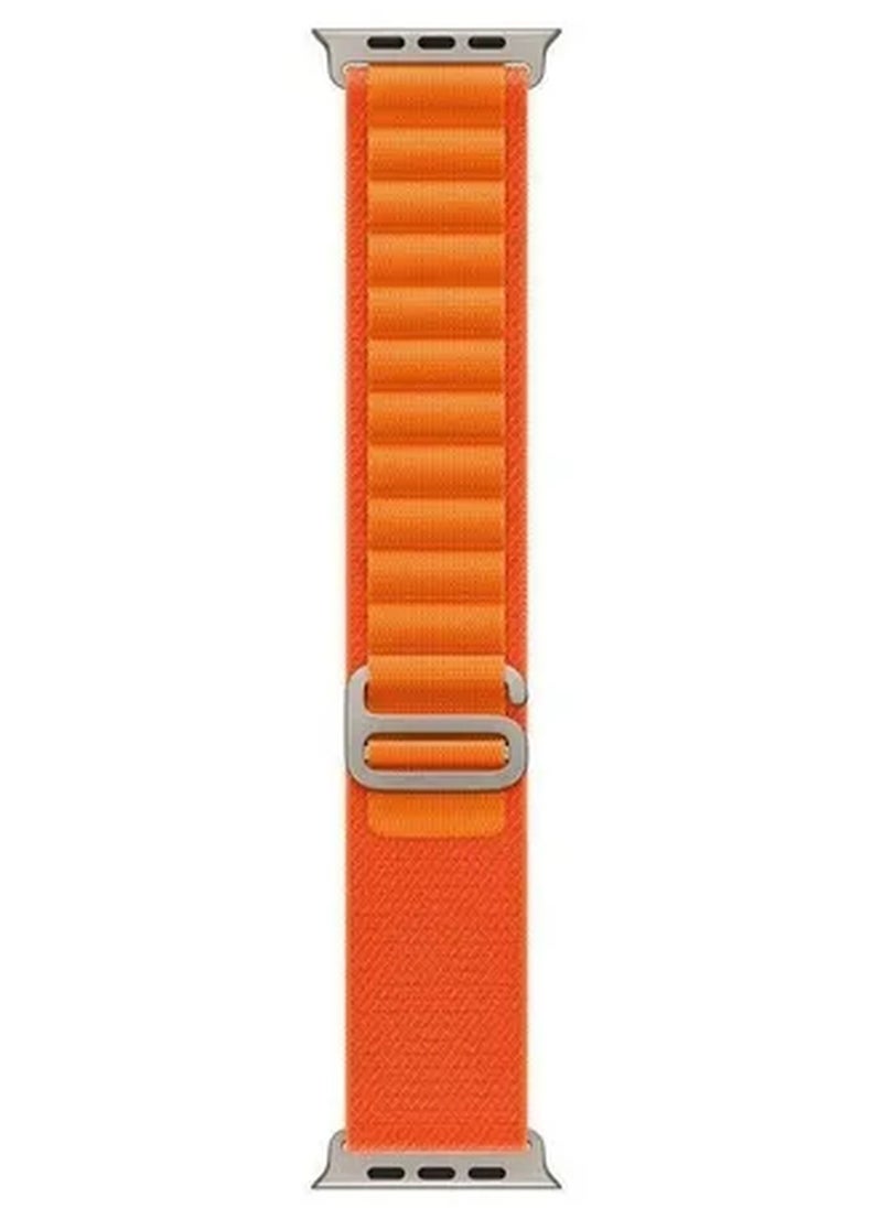 Rabos - 2Pack for Apple Watch Alpine Loop Band 49mm/45mm/44mm Nylon Woven Sport Strap Compatible with iWatch Series 8/Ultra/7/SE/6/5/4/3/2/4 Green/Orange - Image 1