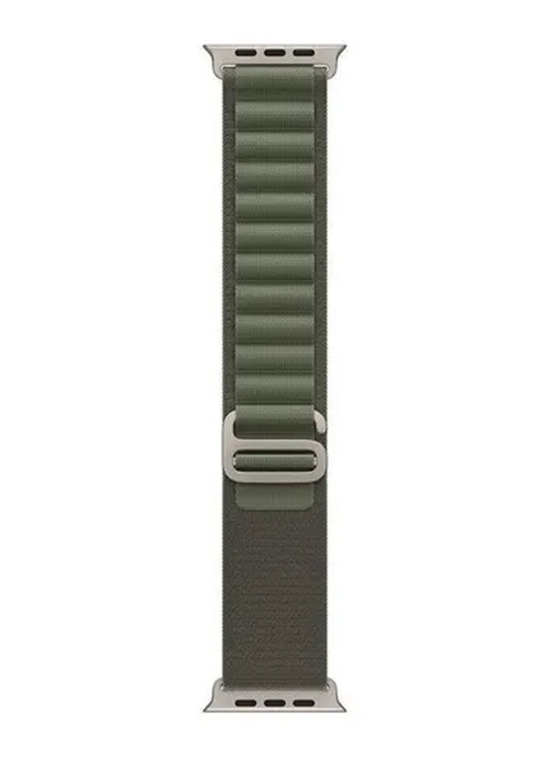 Rabos - 2Pack for Apple Watch Alpine Loop Band 49mm/45mm/44mm Nylon Woven Sport Strap Compatible with iWatch Series 8/Ultra/7/SE/6/5/4/3/2/4 Green/Orange - Image 1