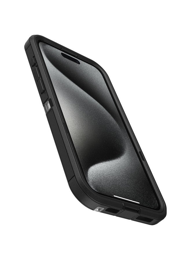 Otterbox OtterBox iPhone 15 Pro MAX (Only) Defender Series XT Clear Case - DARK SIDE (Black/Clear), screenless, rugged , snaps to MagSafe, lanyard attachment (Ships in Polybag, Ideal for Business Customers)  - Image 3