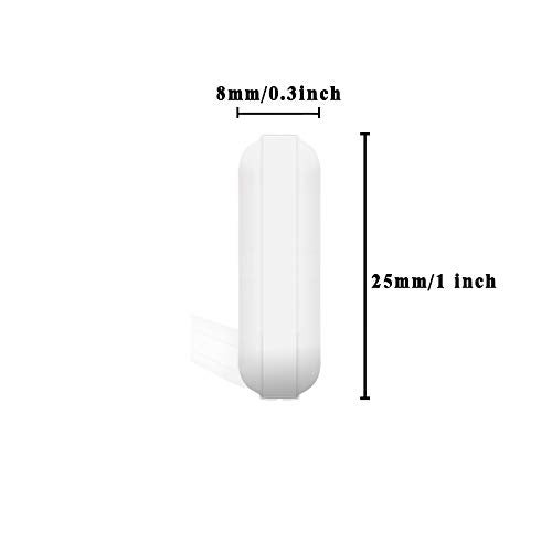 EQUTY BAYMERS 4 Pcs 25mm(1 inch) PTFE Magnetic Stirrer Mixer Stir Bar,White Color,Laboratory Bar,Stir Plate Bar,Stir Plate Magnet,Stir Rod Magnetic  - Image 2