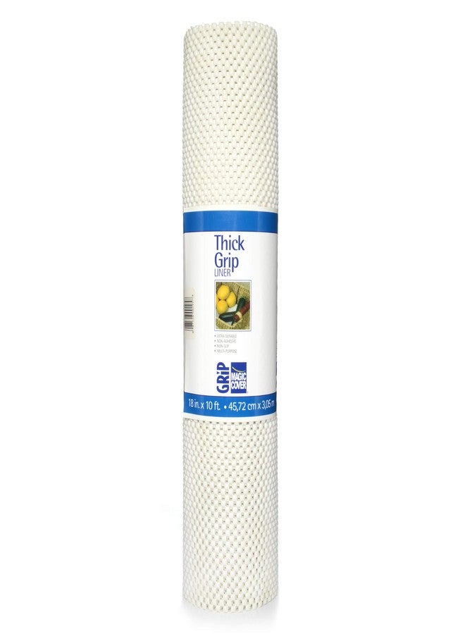 Magic Cover Thick Grip Liner For Drawer, Shelf, Counter Tops and Surface Setting - White - 12''x5' - Image 1