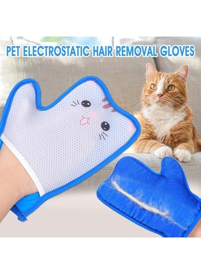 Pet Hair Remover Electrostatic Gloves, Pet Hair Remover Gloves, Reusable Cat & Dog Hair Remover - Image 2