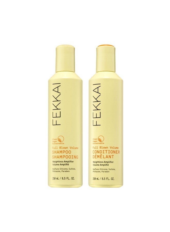 Fekkai Ekkai Full Blown Volume Shampoo + Conditioner 8.5 Oz Bottle Of Each Lifts Detangles & Hydrates Salon Grade Ewg Compliant Vegan & Cruelty Free - Image 1