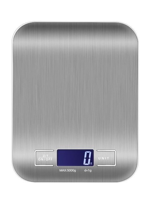 Electric Kitchen Scale Silver Electronic Baking Scale