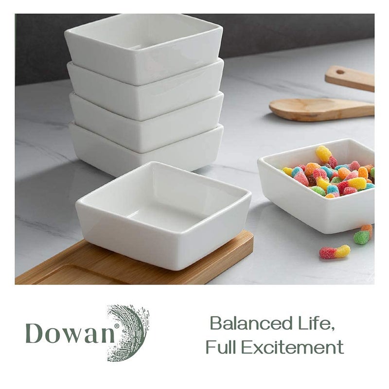 AKDC Dowan 2 Quart Porcelain Serving/Mixing Bowls, Pack Of 4, White - Image 4