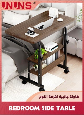 Bedroom Side Table,Small Standing Desk Adjustable Height,Rolling Computer Desk,Mobile Standing Desk with Wheels,Portable Stand Up Desk,Tall Computer Table,Adjustable Desktop Sit Stand Desk - pzsku/ZBEBDA10A4AB0F02A6484Z/45/_/1732185724/009bda8e-79ab-44fb-bd06-a5ddbf15dc36