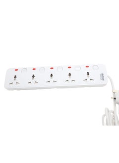 BOSS LIFE STYLE BOSS LIFE STYLE Extension Lead, 5 Way Power Strip, Universal Plug Adapter with 3M Extension Cord, Charging Station for Home, Office, Individually Switch  - Image 2