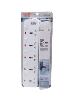 BOSS LIFE STYLE BOSS LIFE STYLE Extension Lead, 5 Way Power Strip, Universal Plug Adapter with 3M Extension Cord, Charging Station for Home, Office, Individually Switch  - Image 4