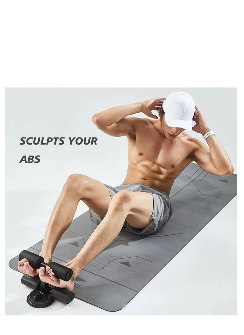Plan A Multifunctional Sit Up Exerciser with Adjustable Bars for Home Workout, Self-Suction for Strong Hold, Ideal for Abdominal Muscle Training, Push-Up, Side Support for More Effective Workout  - Image 2