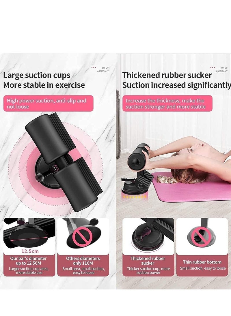 Plan A Multifunctional Sit Up Exerciser with Adjustable Bars for Home Workout, Self-Suction for Strong Hold, Ideal for Abdominal Muscle Training, Push-Up, Side Support for More Effective Workout  - Image 5