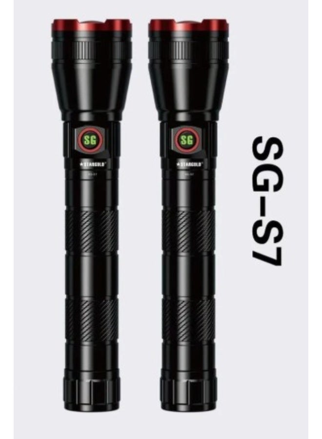 STARGOLD SG-S7 2-in-1 Rechargeable Flashlight Combo Pack | 2000m Range | High Power LED - Image 1