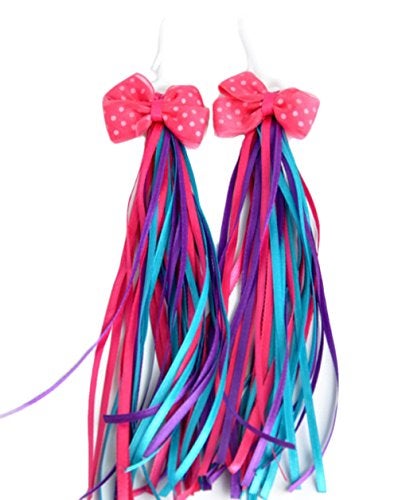 HugeDE Kids' Bicycle Bike Bowknot Streamers Scooter Handlebar Tassel Streamers for Boys Girls Blue - Image 3
