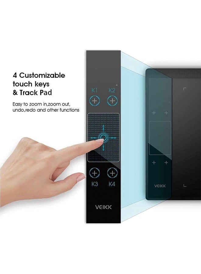 VEIKK A30 Drawing Tablet 10x6 Inch Graphics Tablet with Battery-Free Pen and 8192 Professional Levels Pressure - Image 2