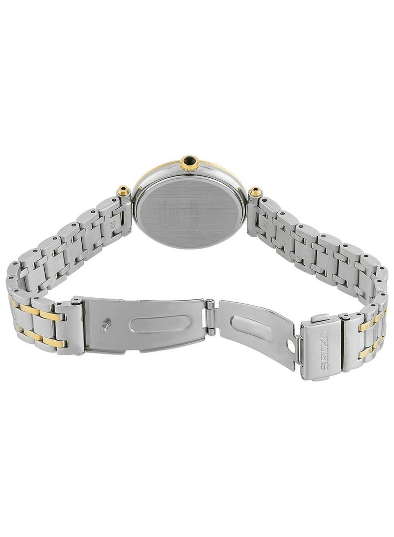 سيكو Conceptual Women’s Watch SRZ532P1, 30 mm White Mother-of-Pearl Dial, Two-Tone Stainless Steel Case & Bracelet, 50 m WR - Image 4