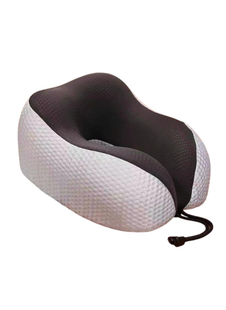 VIO Memory Foam Supportive U Shape Travel Pillow for Neck Head Shoulder Support Soft Lightweight Neck Pillow to Relieve Fatigue Ideal for Airplane Trains Cars Machine Washable Cover  - Image 1