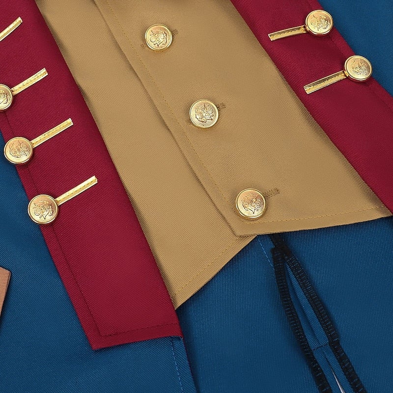 Y&D Set Retro Vintage 18th Century Outfits Long Sleeves George Washington Alexander Hamilton Colonial Revolutionary War Costumes Fancy Dress Men's Carnival Costume Halloween Carnival Masquerade Carnival - Image 4