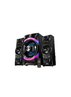 2 in 1 Bluetooth Subwoofer LED Black - 40W + 10 USB - Blue - AUX-Remote Control