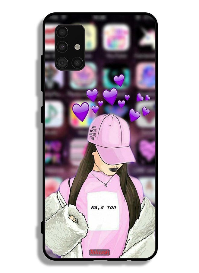 Tolwak Samsung Galaxy A51 5G Protective Case Cover Anti Social Club  - Image 1