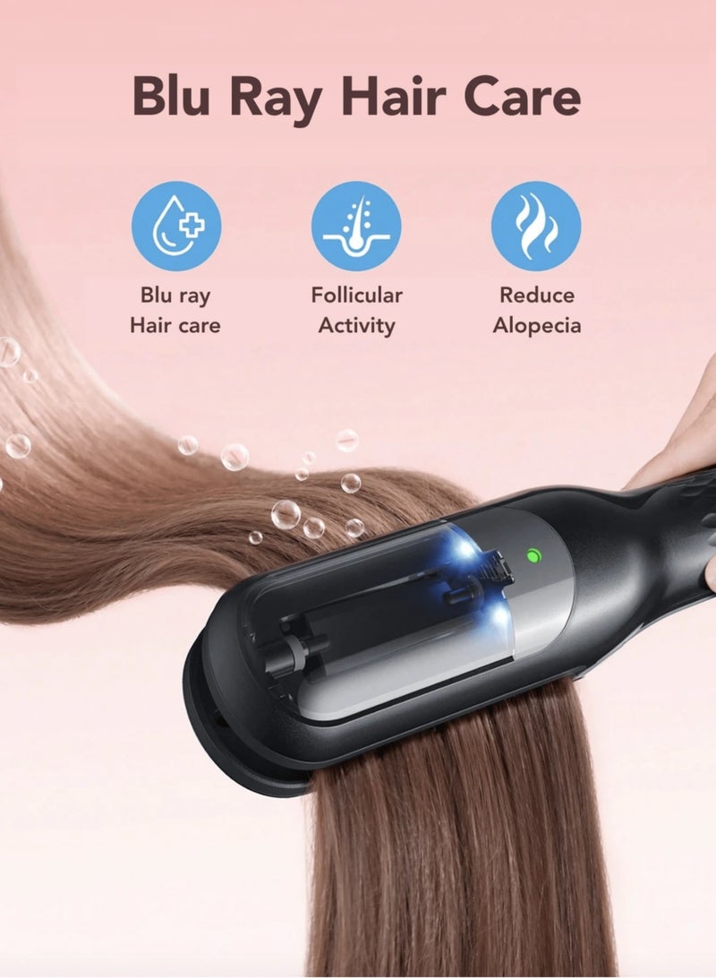 PANDA JOJO Split Hair Trimmer, Hair Split Ends Trimmer Remover, Damaged Hair Repair Hair Care Treatment Rechargeable Cordless Hair Cutting (Black) - Image 2
