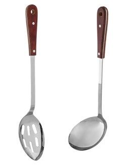 Hic Stainless Steel Spoons With Wooden Handle 2 pieces  - Image 1