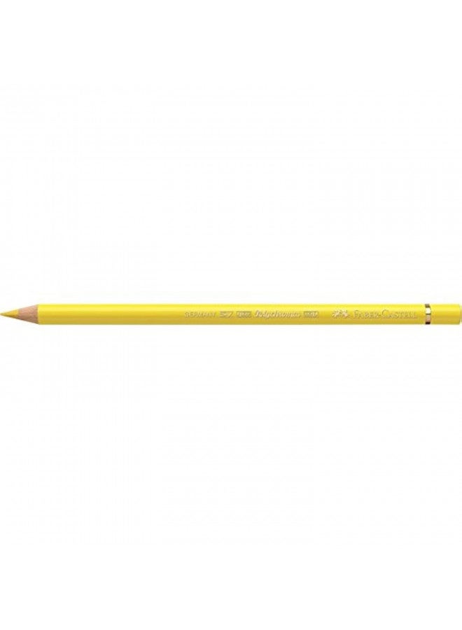FABER-CASTELL Faber-Castell Polychromos Artists' Single Pencil - Colour 106 Light Chrome Yellow - Image 1