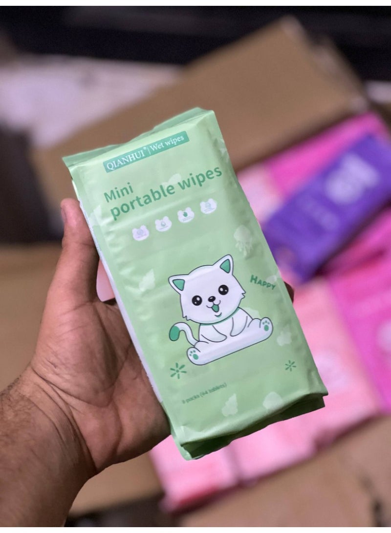 وايبس مناديل مبللة للاطفال لاغني عنه لطفلك في حضانة و ومدارس والخروجات يعنى هتبقى معانا في اي مكان وبمنتهي السهولة.   عبوة مكونة من 4 اكياس كل كيس فيه 8 شيت.  يعنى ناخد المحتاجين منه وباقي في مشاوير تانية - Image 3