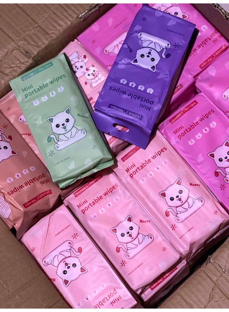 وايبس مناديل مبللة للاطفال لاغني عنه لطفلك في حضانة و ومدارس والخروجات يعنى هتبقى معانا في اي مكان وبمنتهي السهولة.   عبوة مكونة من 4 اكياس كل كيس فيه 8 شيت.  يعنى ناخد المحتاجين منه وباقي في مشاوير تانية - Image 2