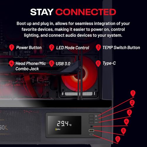 Skytech Gaming Azure 3 Plus Desktop PC, Intel Ultra 7 265K 3.9 GHz(5.4 GHz), NVIDIA RTX 5070 Ti 16GB, 2TB Gen4 NVMe SSD, 32GB DDR5 RAM 5200 RGB, 850W Gold ATX 3 PSU, 360mm ARGB AIO, Wi-Fi, Win 11 - Image 5