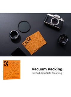 K&F Concept 46mm Lens Cap, 9-in-1 Center Pinch Lens Cover + Anti-Loss Keeper Leash + Microfiber Cleaning Cloth Kits Compatible with Nikon, Canon, Sony, Fujifilm Camera Lenses  - Image 2