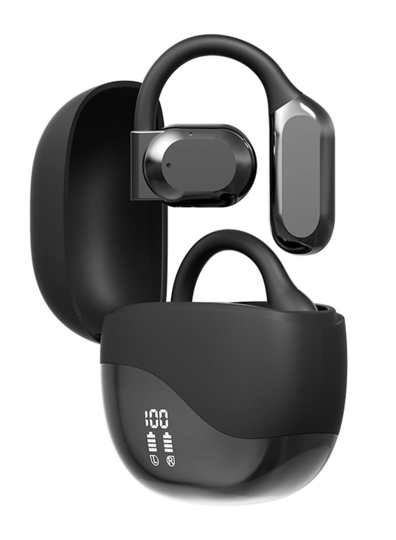 New Open Ear Clip Wireless Bluetooth 5.3 Earbuds, Sport Clip-on Earphones with Mic, Waterproof, 6H Playtime On One Charge, Compatible with Android/iOS/Samsung, - Image 1