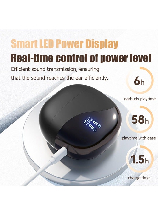New Open Ear Clip Wireless Bluetooth 5.3 Earbuds, Sport Clip-on Earphones with Mic, Waterproof, 6H Playtime On One Charge, Compatible with Android/iOS/Samsung, - Image 2