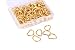 Mini Skater 100PCS Small Metal D Ring Non Welded Nickel Plated for Handbag Purse Golden 38 inch99mm - Image 2