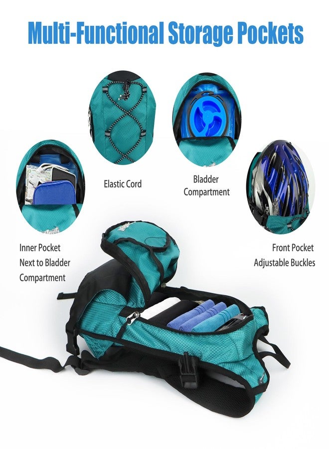 Zavothy Lightweight Hydration Backpack with 2L Water Bladder Water Backpack Hydration Pack for Cycling Running Biking Hiking Backpack Green - Image 4