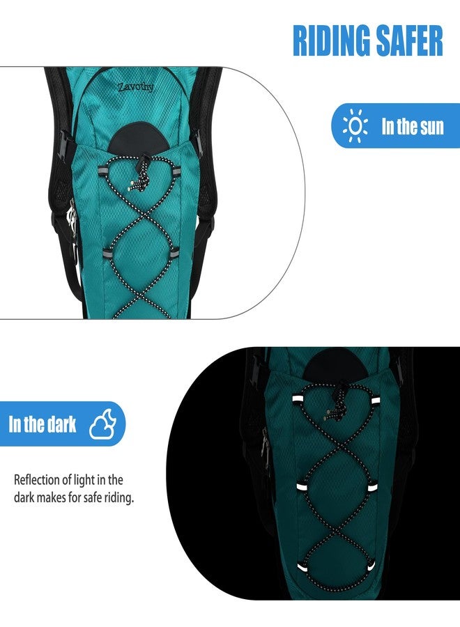 Zavothy Lightweight Hydration Backpack with 2L Water Bladder Water Backpack Hydration Pack for Cycling Running Biking Hiking Backpack Green - Image 5