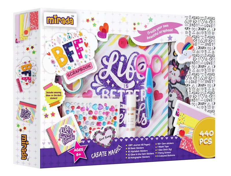 Mirada Art & Craft,BFF Scrapbook, Ideal Gift for Boys & Girls, 6+ (MAC2010) - Image 4