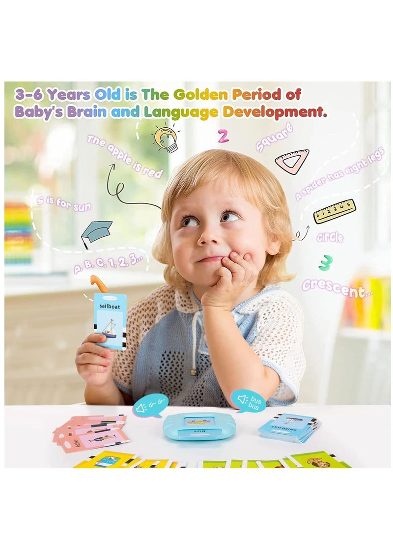 ELTRAZONE Talking Flash Cards Early Educational Toys, Learning Toys for 1 2 3 Year Olds, Montessori Toys for 1 + Year Old, Card Early Educational Device, 224 Sight Words Talking Flash Cards  - Image 2