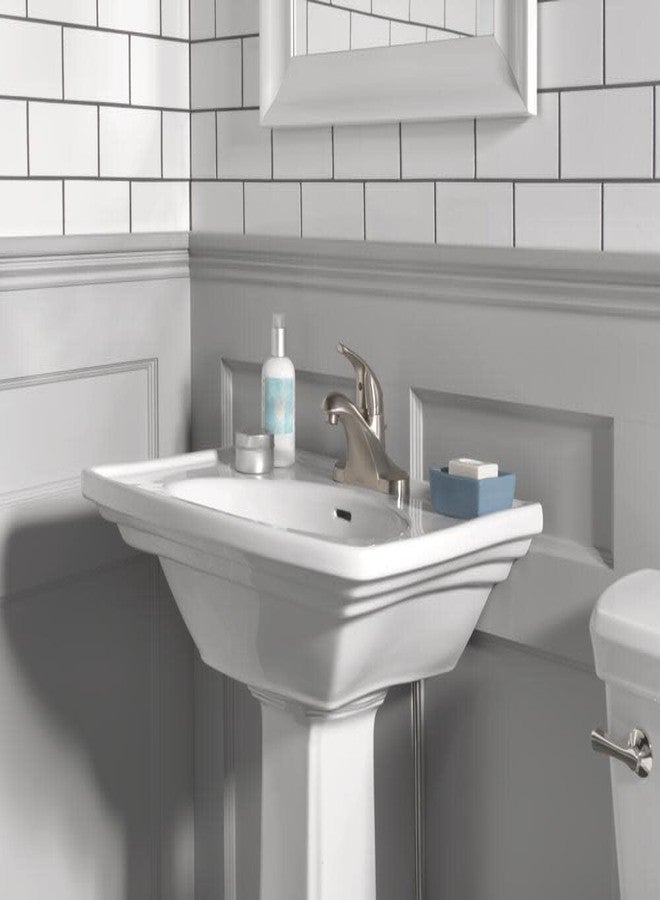 Delta Faucet Foundations Centerset Bathroom Faucet, Brushed Nickel 1-Handle Bathroom Faucet, Delta Bathroom Sink Faucet, Metal Push-Pop Drain Assembly, Stainless B510LF-SS - Image 2