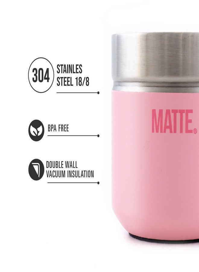 Matte 6.5 oz Yerba Mate Gourd and Bombilla Set - Includes DS Pro Box - BPA Free Yerba Mate Set Kit with Mate Straw, Elegant Design, Non-Slip Base (Pink) - Image 2