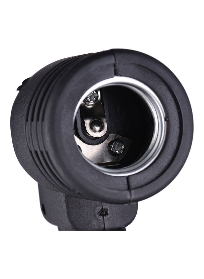 NIBEMINENT E27 Bulb Holder Socket Black - Image 5