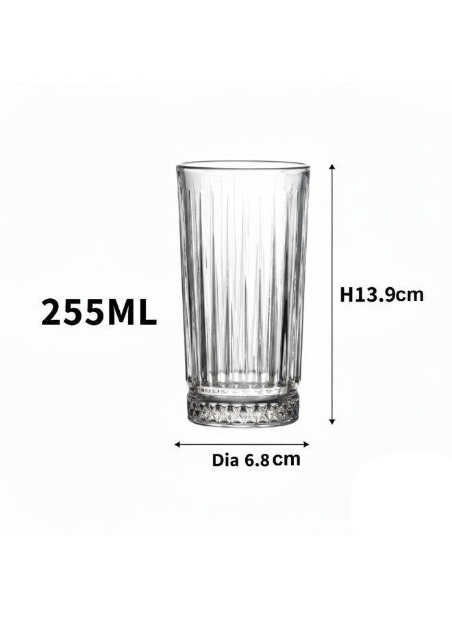Cuisine Art Eva Hi-Ball Glass Set - 6 Pcs, 255ml (8.5oz) - Crystal Clear, Dishwasher Safe, Elegant Longdrink Glasses for Cocktails, Soft Drinks, Water, Juices - Image 5