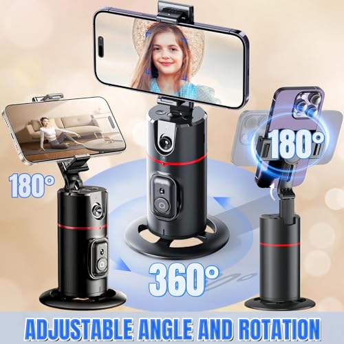 ADZOY Premium Combo of P02 Auto face Tracking Desktop Gimbal and ADL-L16 Selfie Stick Phone Tripod with Remote | 60" Extendable Stand for iPhone Android Camera 360° Rotation Phone Holder Stabilizer - Image 2
