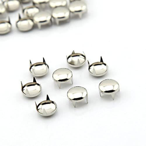 RUTICH 100pcs 7MM Antique Silver Round Dome Metal Studs Spots Nailheads Fastners… - Image 5