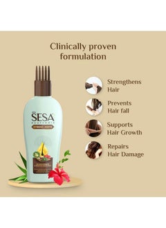 Sesa Ayurvedic Strong Roots Oil With 26 Herbs & 6 Oils For Hair Fall Control & Hair Growth 5000Yearold Kshir Pak Vidhi No Mineral Oil 200 Ml  - Image 3