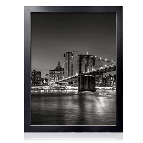 Annecy 17x22 Picture Frame Black1 Pack 17 x 22 Picture Frame for Wall Decoration Classic Black Minimalist Style Suitable for Decorating Houses Offices Hotels