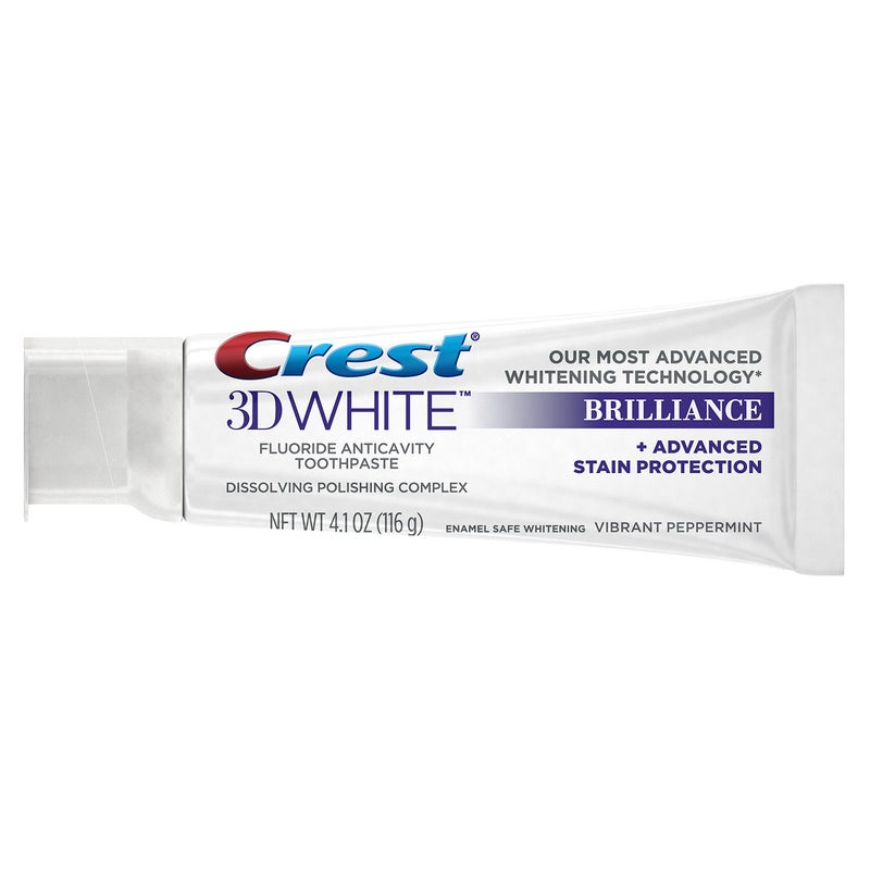 Crest 3D White Brilliance Vibrant Peppermint Toothpaste, Pack of 2 - Image 2