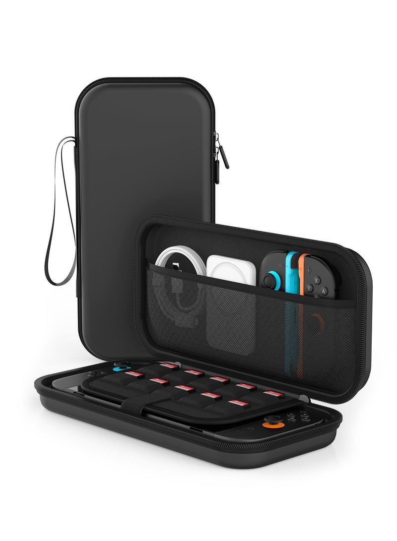 Pxnest Switch Carrying Case for Nintendo Switch 2 ,Nintendo case,High-Capacity Travel Carrying Case for Nintendo Switch2 Console & Accessories, black - Image 2