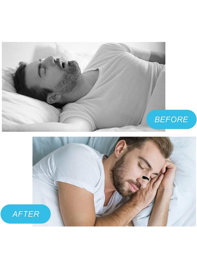 مجموعة شرائط أنف مغناطيسية مضادة للشخير بقوة إضافية – أشرطة تنفس قابلة لإعادة الاستخدام مع 30 لاصق ومُطبّق مغناطيسي – حل طبيعي لتحسين تدفق الأوكسجين والنوم العميق - Image 5