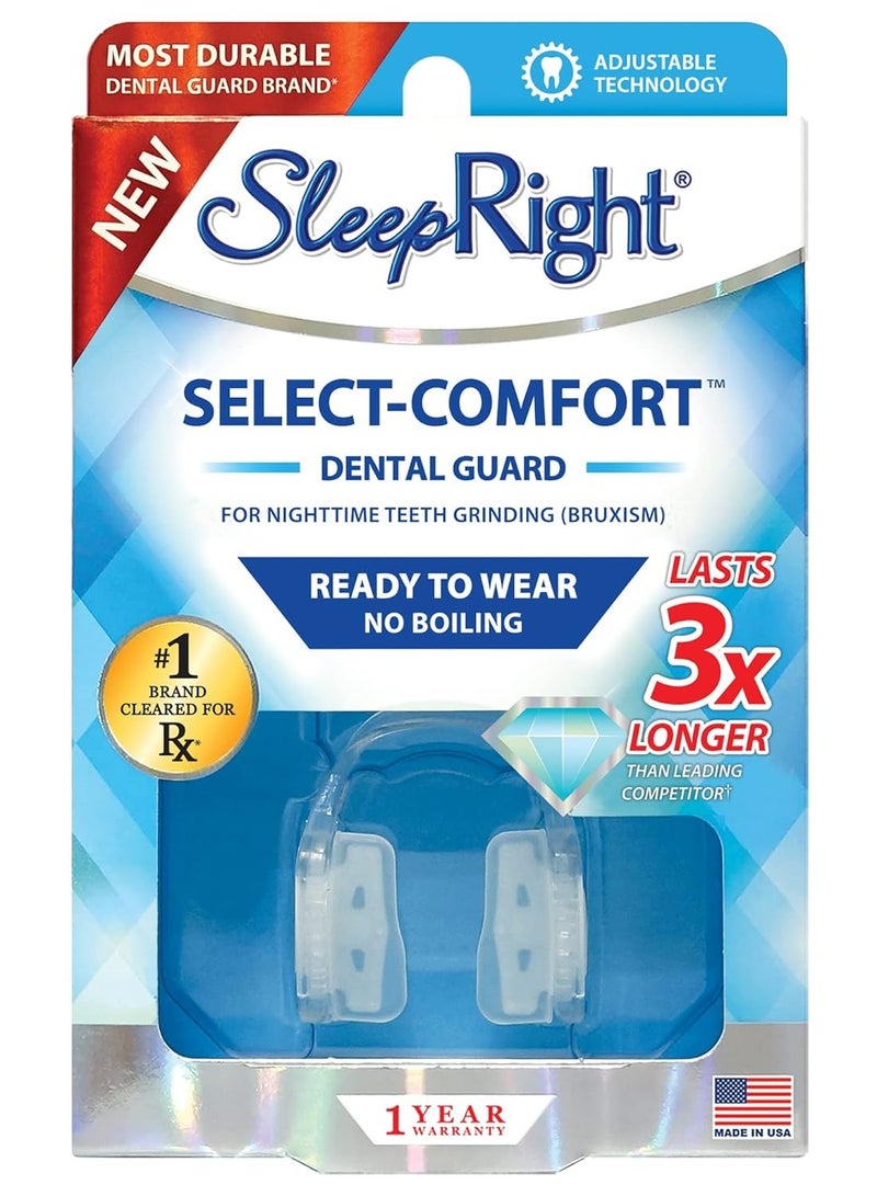 SleepRight SleepRight Select-Comfort Dental Guard (New Version) - Sleeping Teeth Guard – Mouth Guard to Prevent Teeth Grinding - Image 1