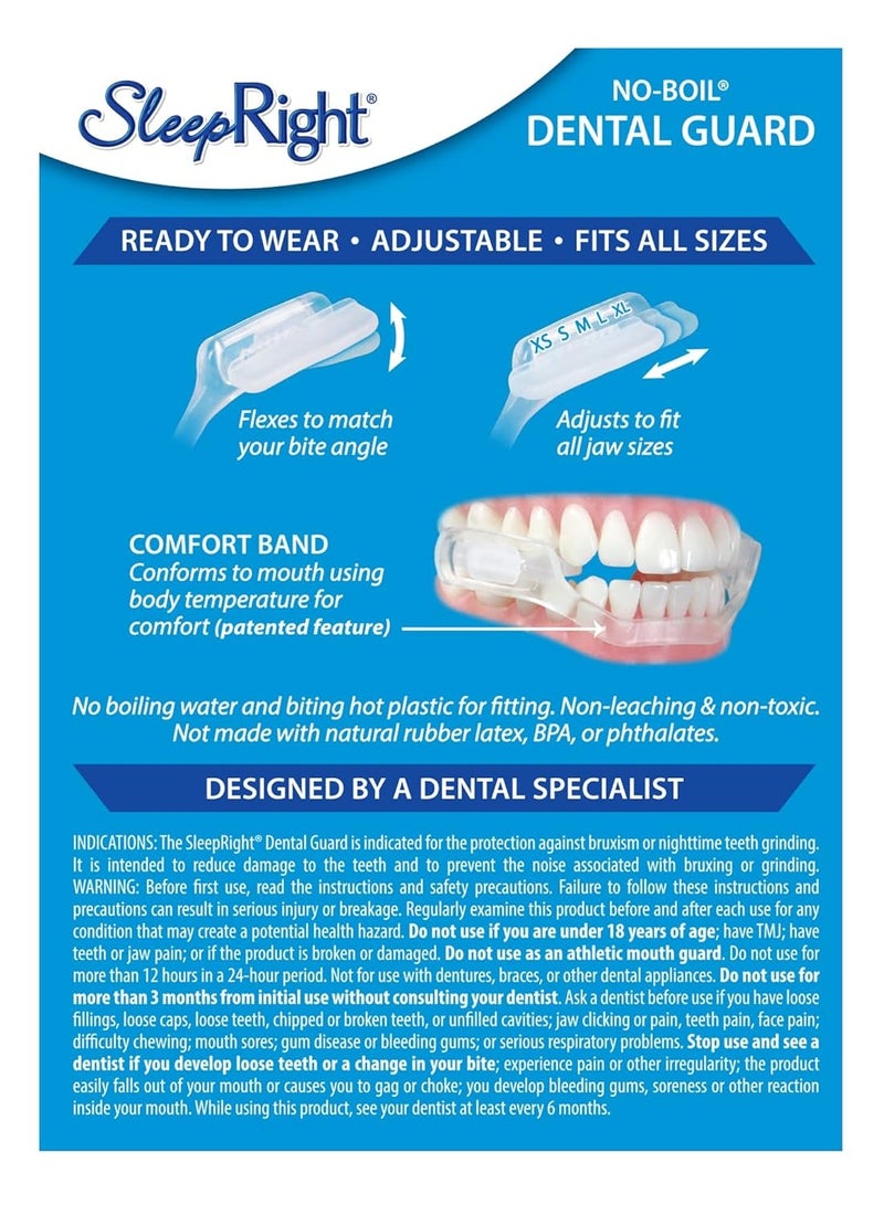 SleepRight SleepRight Select-Comfort Dental Guard (New Version) - Sleeping Teeth Guard – Mouth Guard to Prevent Teeth Grinding - Image 4